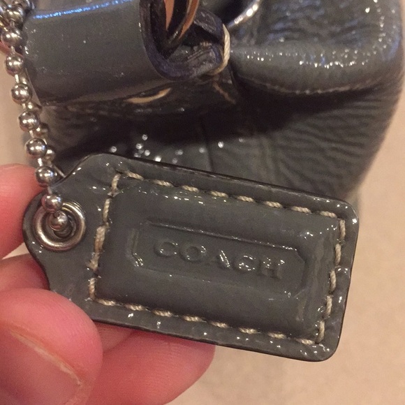 COACH gray leather purse - Picture 3 of 5
